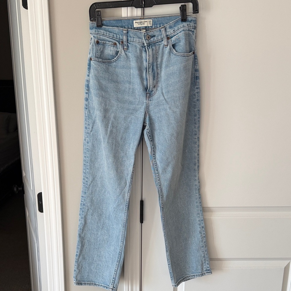 Abercrombie & Fitch Light Blue Straight Leg Jeans